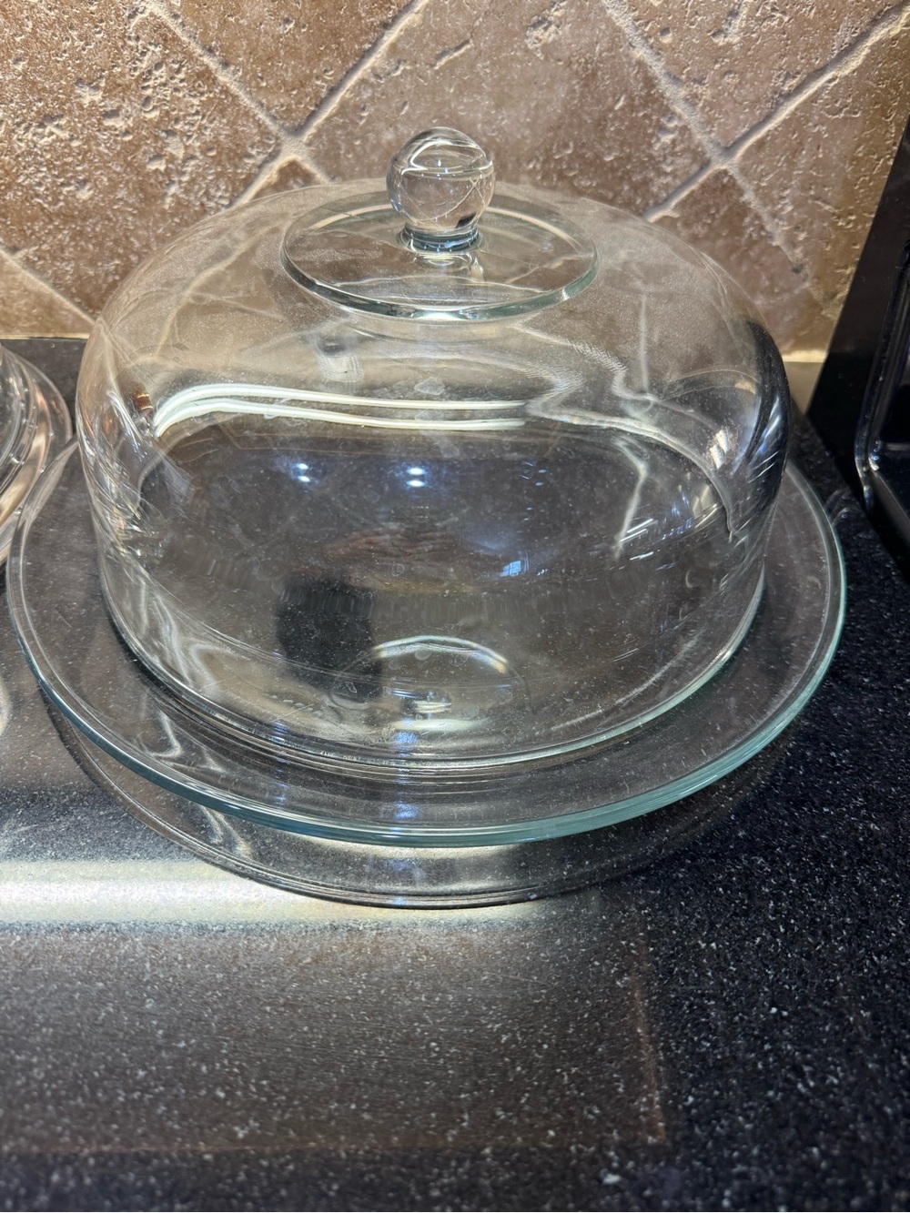 Clear Glass Round Serving Plate 10” standard
